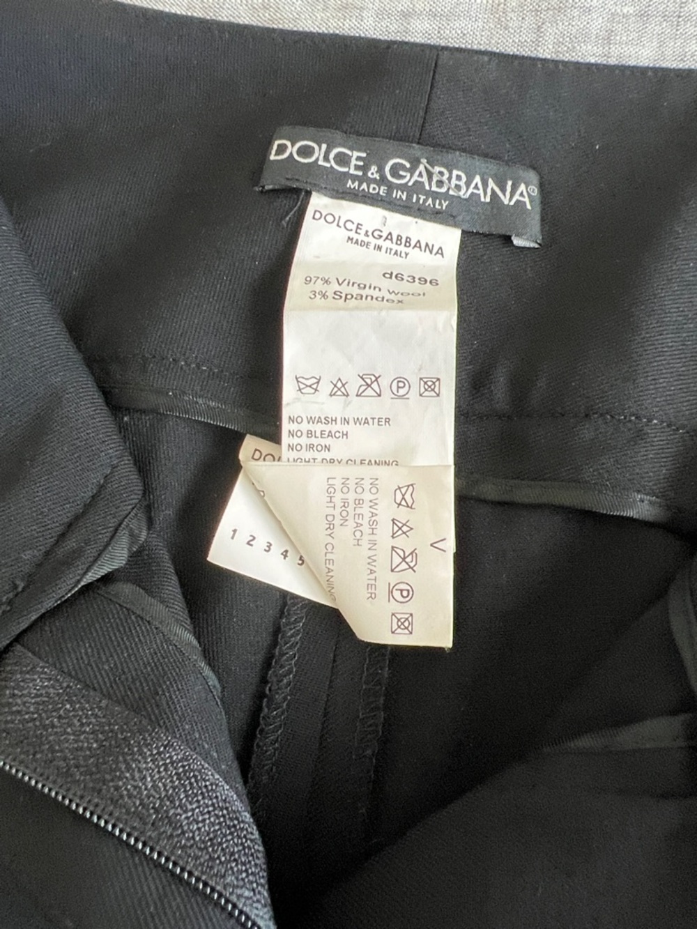 Dolce & Gabbana Black Wool Blend Jacket